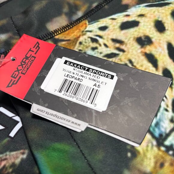 Exxact Sports Sublimated Adult Wrestling Singlet - Premium Powerlifting Singlet - Picture 9 of 11